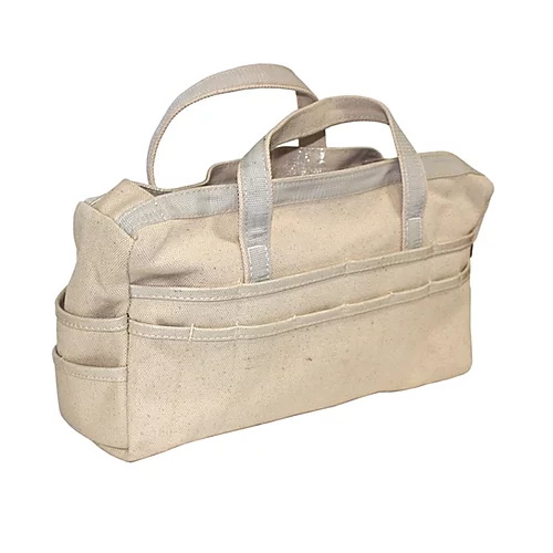 Bucket Boss 60002 Bag, 6 in W, 17 in D, 10-1/2 in H, 30-Pocket, Canvas - 3