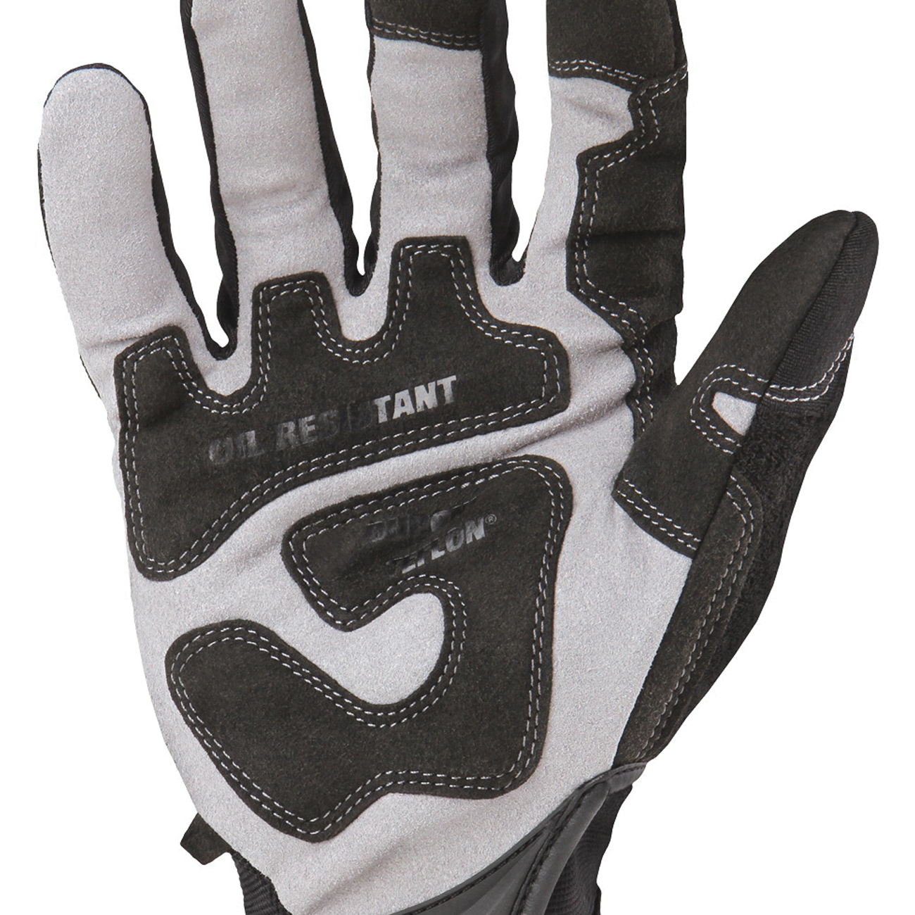 Ironclad WRENCHWORX WWX2-05-XL Gloves, Men's, XL, Hook-and-Loop Cuff, Leather/Spandex, Black - 2