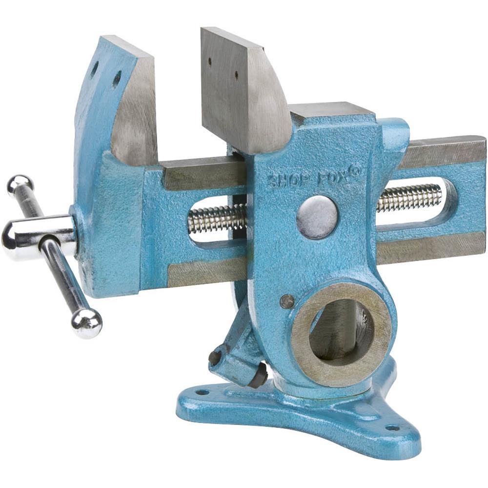 Shop Fox D3125 Parrot Vise, 4-3/4 in Jaw Opening, 3-1/2 in W Jaw - 3