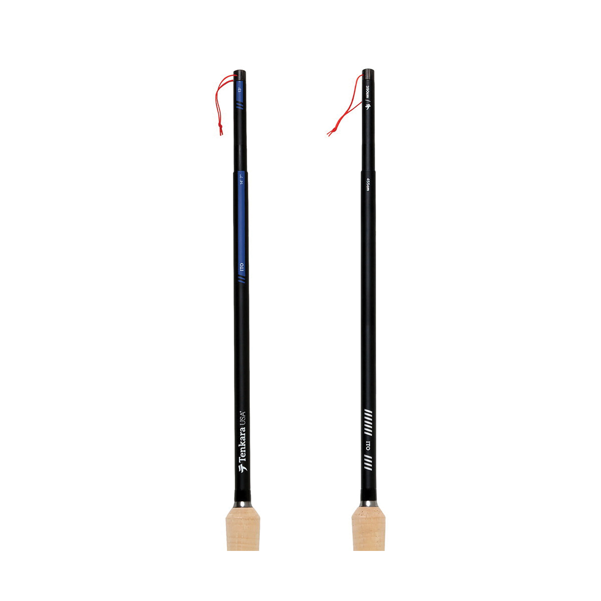 Tenkara ITO Fishing Rod, 13 to 14 ft 7 in OAL, Black/Blue - 2