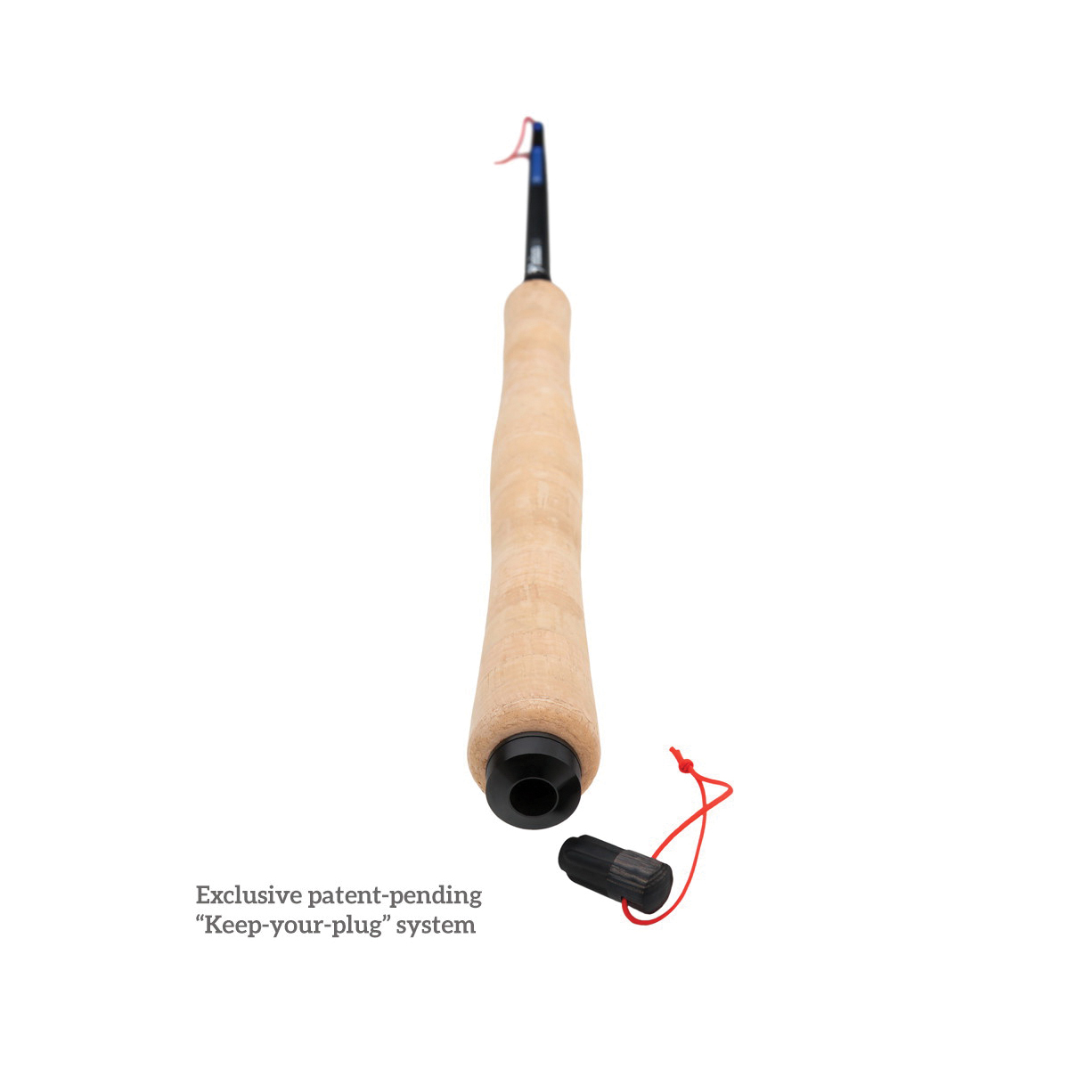 Tenkara ITO Fishing Rod, 13 to 14 ft 7 in OAL, Black/Blue - 3