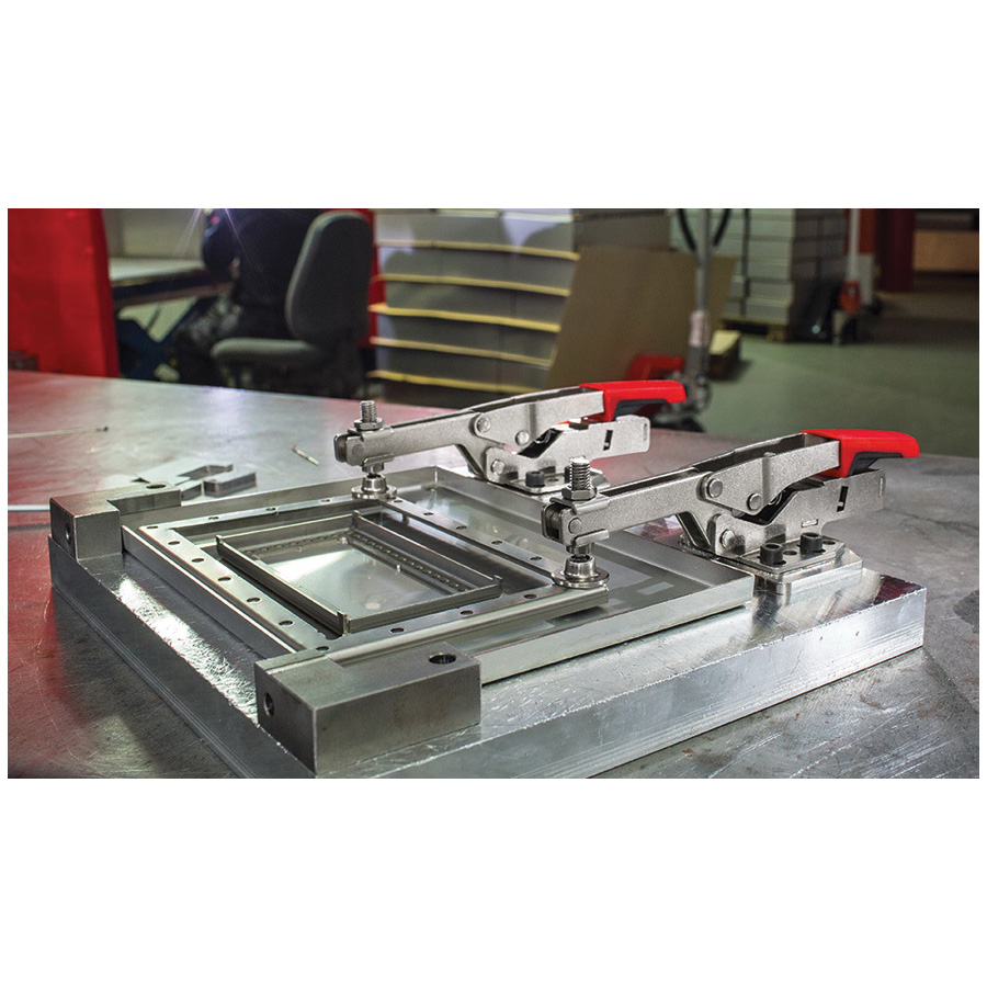 Bessey STC-HH20 Toggle Clamp, 450 N Clamping, 13/16 in Max Opening Size, 1/2 to 1-1/4 in D Throat, Steel Body - 2