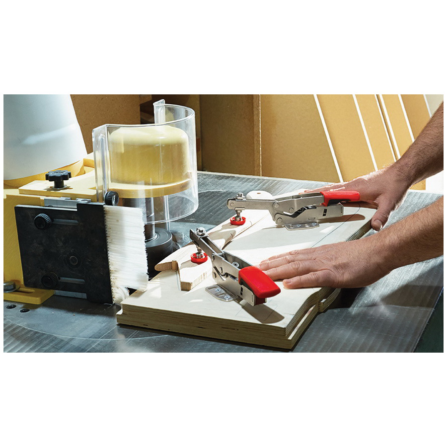 Bessey STC-HH20 Toggle Clamp, 450 N Clamping, 13/16 in Max Opening Size, 1/2 to 1-1/4 in D Throat, Steel Body - 4