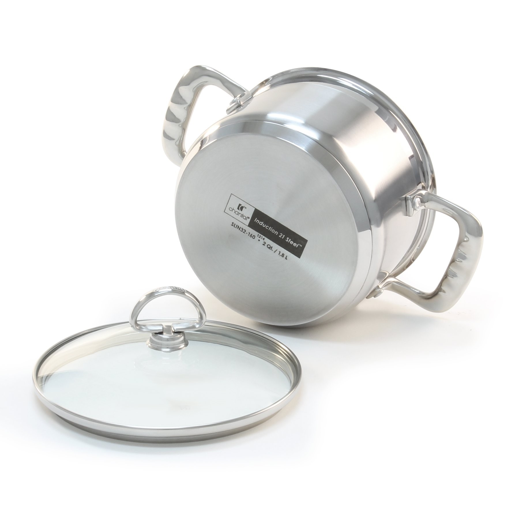 Chantal SLIN32-160 Soup Pot with Lid, 2 qt Capacity, Steel, Ergonomic Handle - 4
