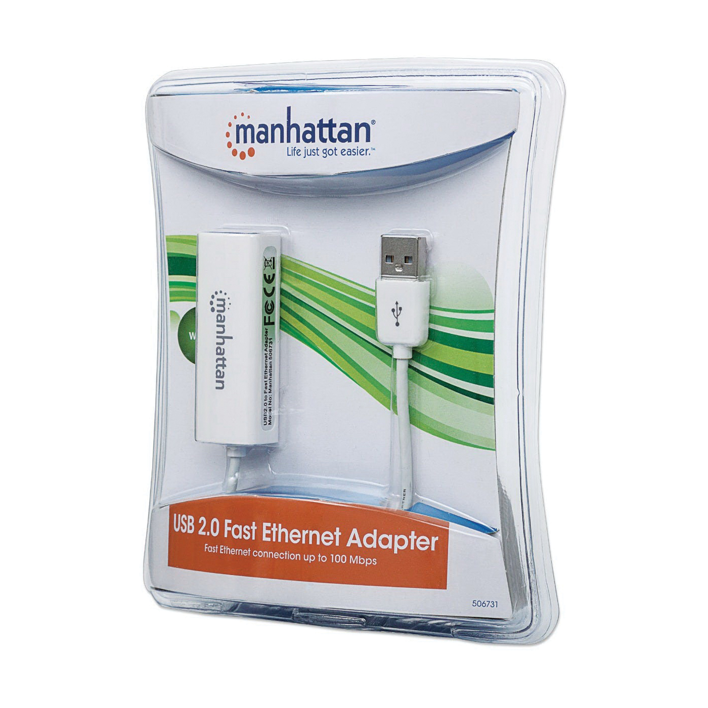 manhattan 506731 Adapter, Fast Ethernet - 3