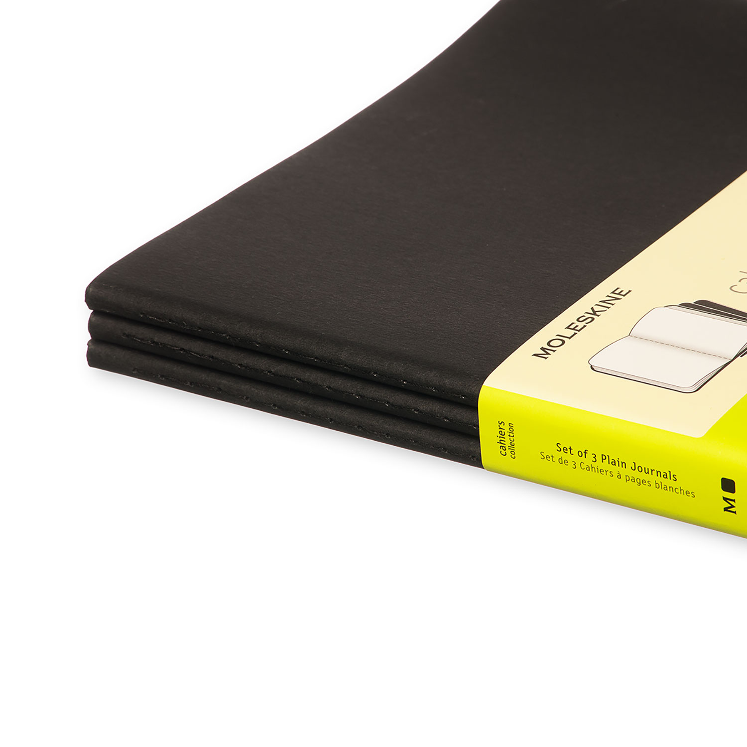 Moleskine Cahier Series 9788883705038 Journal, Black, 9-3/4 in L, Sewn Binding - 5