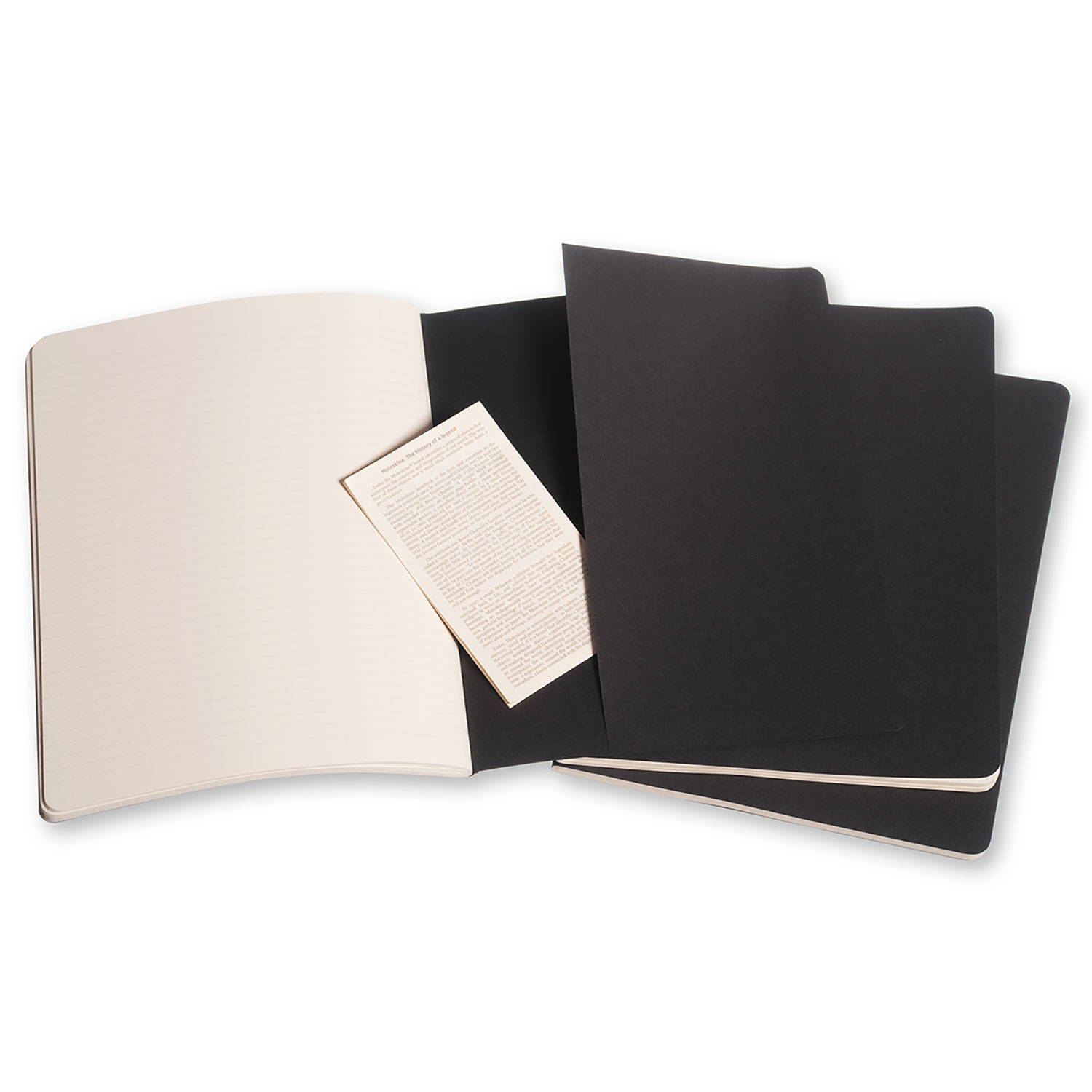 Moleskine Cahier Series 9788883705014 Journal, Black, 9-3/4 in L, 7-1/2 in W, Sewn Binding - 4