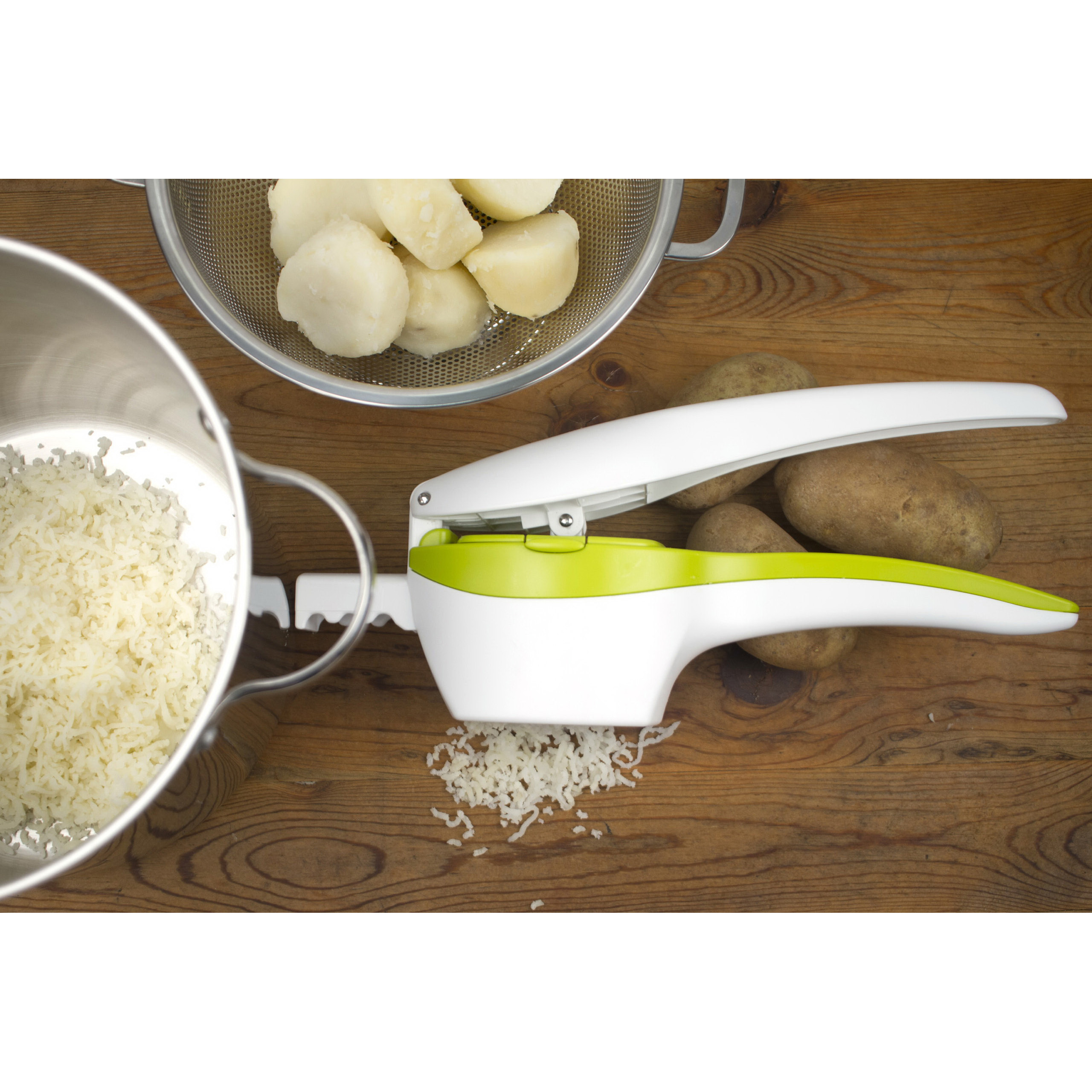 Rsvp International SPUD Potato Ricer, 13-1/2 in L, Plastic Head, Plastic Handle - 3