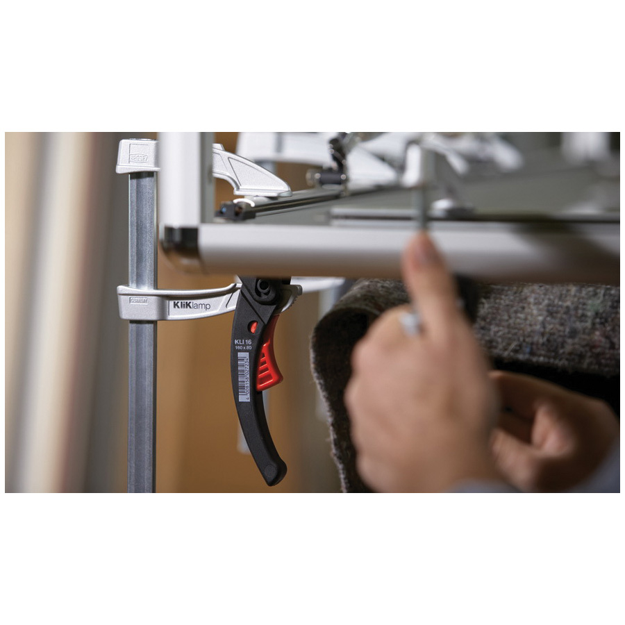 Bessey KliKlamp Series KLI3.012 Lever Clamp, 260 lb Clamping, 12 in Max Opening Size, 3 in D Throat, Steel Body - 4