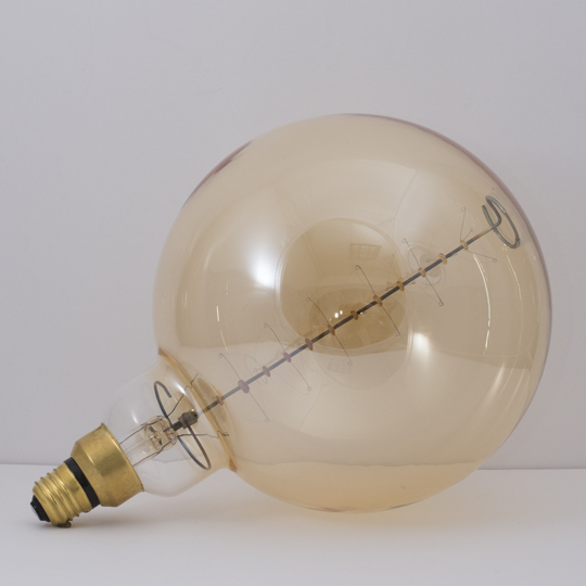 Bulbrite 137401 Incandescent Bulb, 60 W, G63 Lamp, Medium E26 Lamp Base, 160, 2200 K Color Temp, Amber - 2