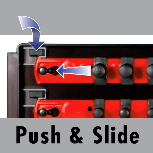 Ernst 8454 Series Socket Boss, Specifications: 1/2 in Drive, 2-Rail, Plastic, Red - 2