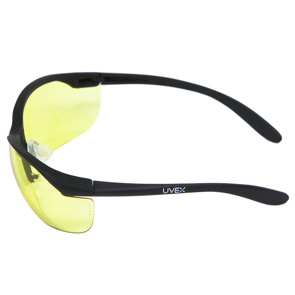 Howard Leight R-01536 Shooters Safety Eyewear, Anti-Fog, Specifications: Amber Lens, One-Size, UV Protection, Black - 3