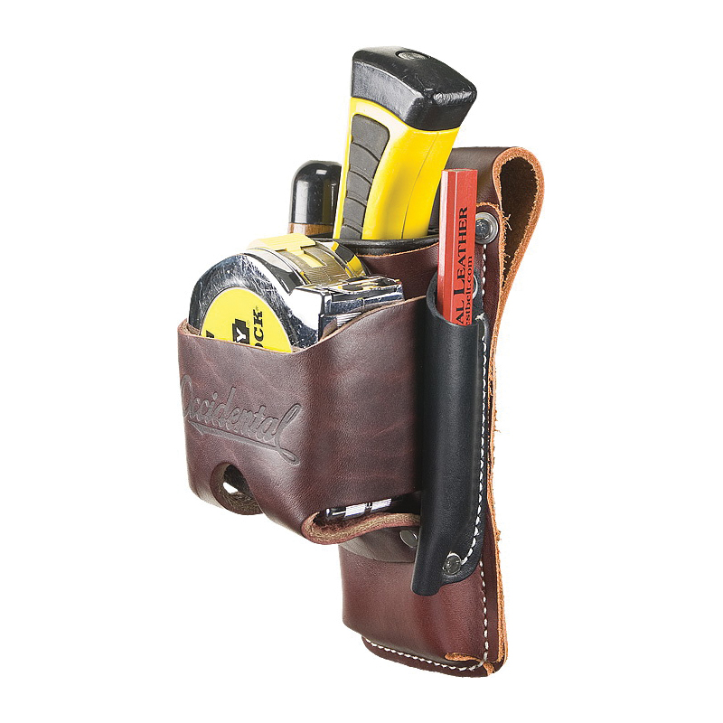 Occidental Leather 5523 4-in-1 Tool Holder, Leather, 3 in W, 8 in H, 5 in D - 4