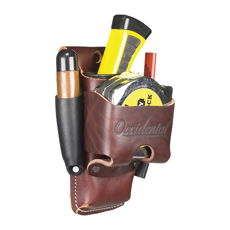 Occidental Leather 5523 4-in-1 Tool Holder, Leather, 3 in W, 8 in H, 5 in D - 5