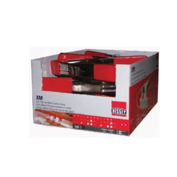 Bessey XM10 Spring Clamp, 4 in Clamping, Steel/Vinyl, Nickel - 2
