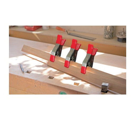 Bessey XM10 Spring Clamp, 4 in Clamping, Steel/Vinyl, Nickel - 3