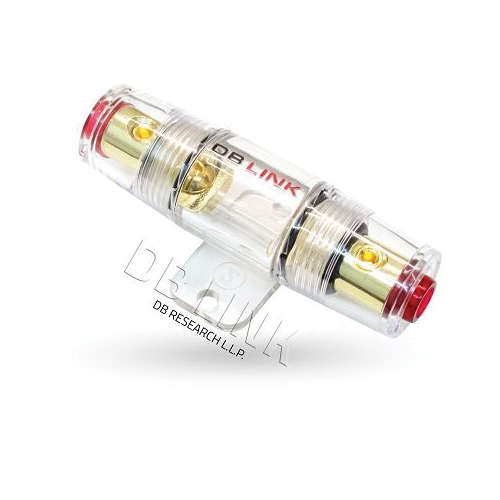 DB Drive AGUFH1X Fuse Holder, AGU Fuse, 1 -Fuse, In-line Mounting, Plastic, Clear - 2