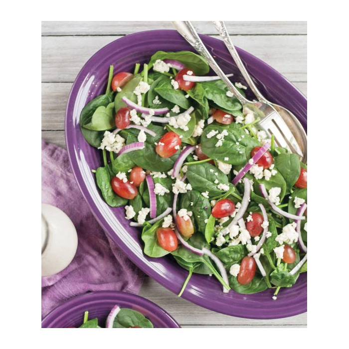 Fiesta 458326 Platter, Oval, China, Scarlet, 13-5/8 in L, 9-1/2 in W - 1
