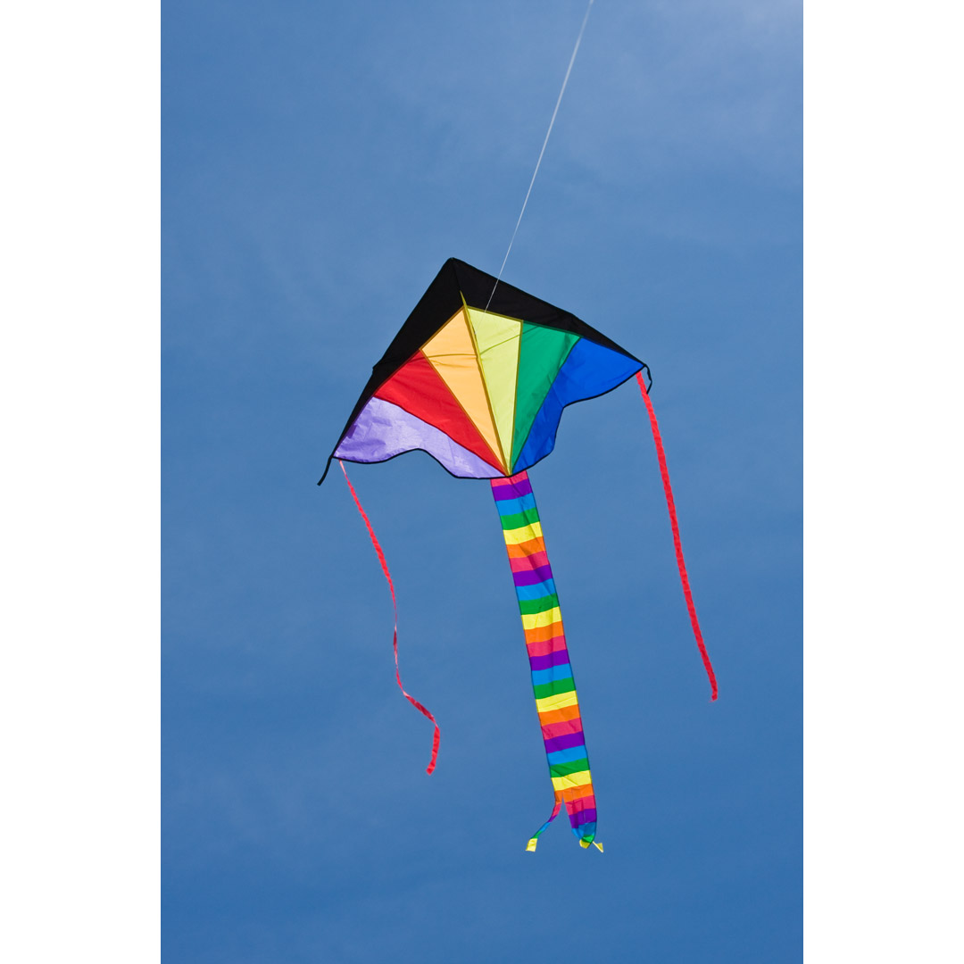 Invento 102145 Ready-to-Fly Kite, 5 Years and Up, Simple Flyer Rainbow, Fiberglass/Ripstop Polyester - 4
