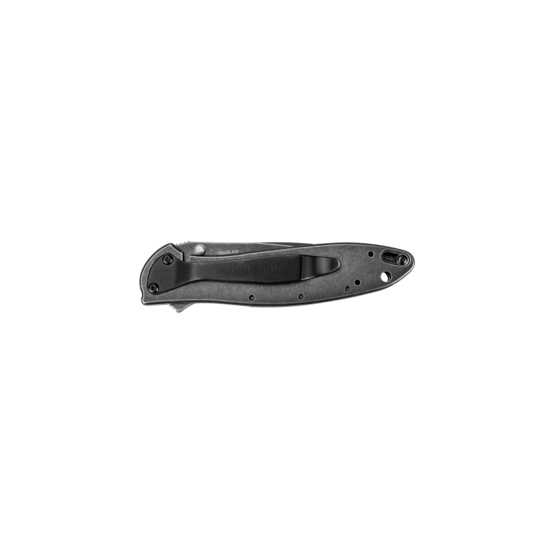 Kershaw Leek Series 1660BLKW Pocket Knife, 3 in L Blade, Stainless Steel Blade, Blackwash Handle - 2