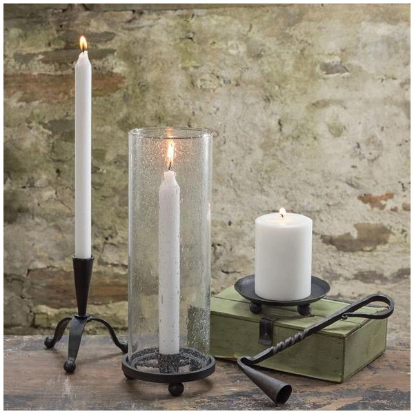 northern lights Blacksmith Series 58459 Candleholder, 1 in H, Wrought Iron, Black - 2