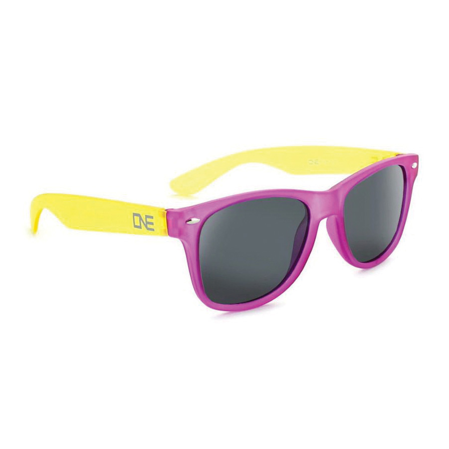 Optic Nerve 16137 Boogie Sunglasses, Wayfarer Frame, Plastic Frame, Matte Purple Frame, Polarized, Smoke Lens - 2