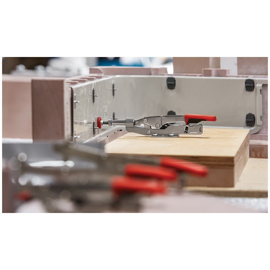 Bessey STC-IHH15 Toggle Clamp, 450 N Clamping, 3/8 in Max Opening Size, Steel Body, Black/Red Body - 5