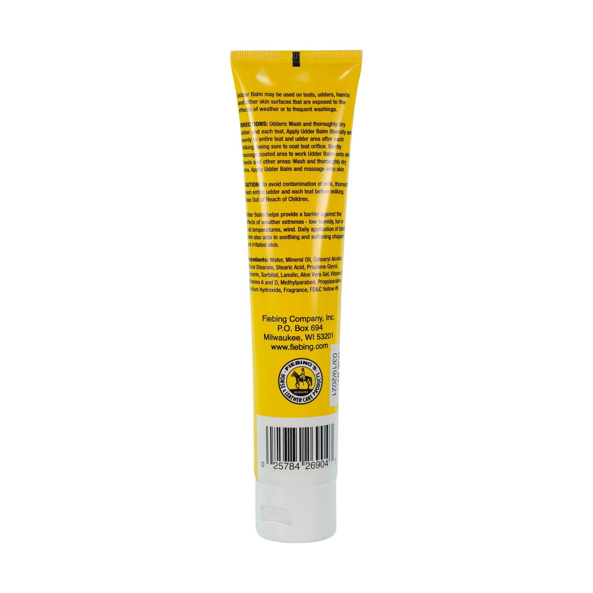 Fiebing's 113G Udder Balm, 4 oz Tube - 2