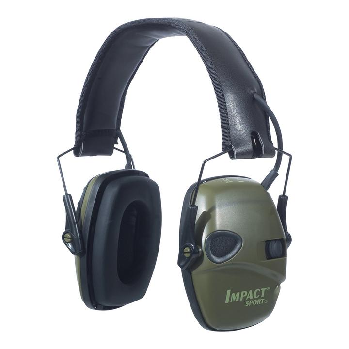Howard Leight R-01526 Electronic Ear Muffs, One-Size, 22 dB NRR, Classic OD Green - 2