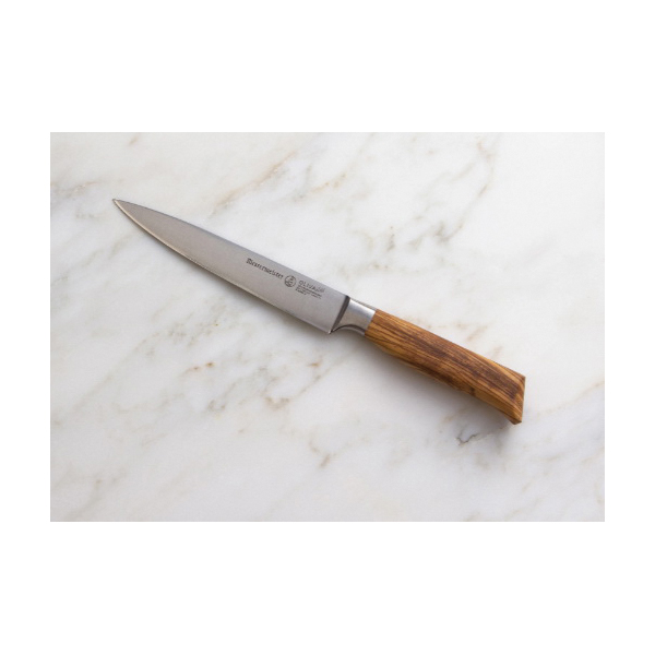 Messermeister Oliva Elite Series E/6688-6 Utility Knife, Stainless Carbon Alloy Blade, Wood Handle, Full-Tang Blade - 2