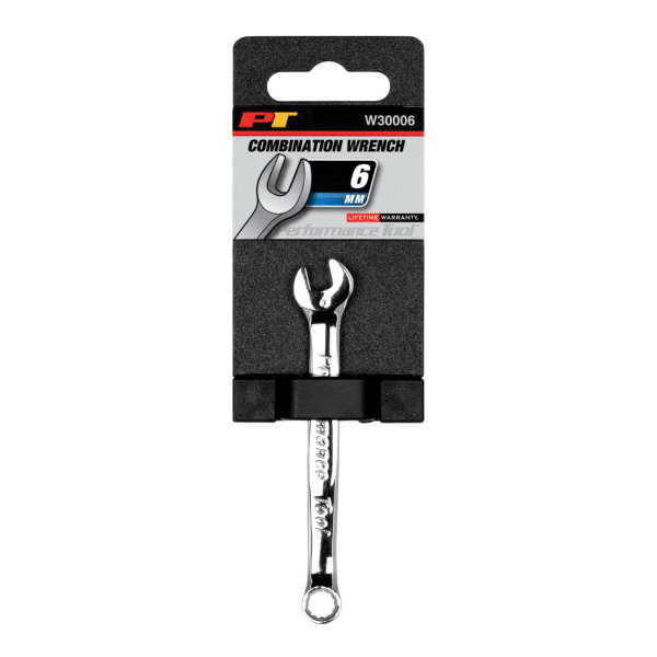 Performance Tool W30006 Combination Wrench, 3-7/8 in L, 12-Point, Steel, Chrome/Nickel - 2