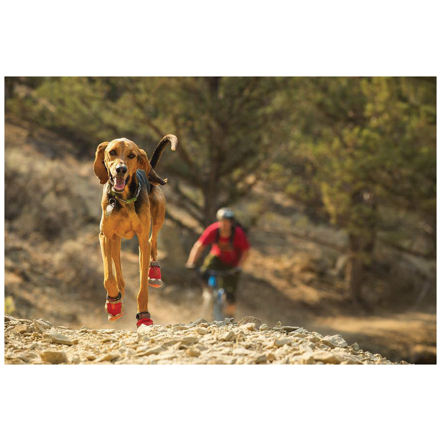 Ruffwear GRIP TREX 15202-615250 All-Terrain Dog Paw Wear, 2-1/2 in, Rubber, Red Currant, Hook-and-Loop - 1
