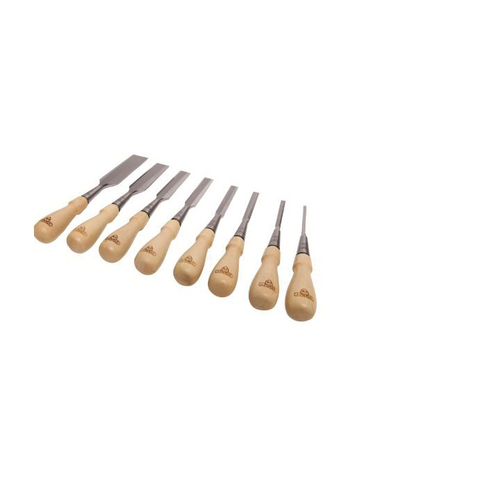 STANLEY Sweetheart 750 Series 16-793 Chisel Set, 8-Piece, Steel/Wood, Chrome - 2