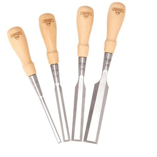 STANLEY Sweetheart 750 Series 16-791 Chisel Set, 4-Piece, Steel/Wood, Chrome - 2