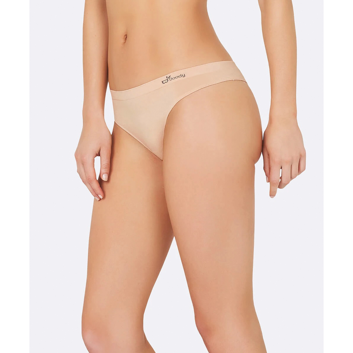 Boody GSNUML G-String, M, Nylon/Spandex/Viscose, Nude, 27 to 30 in - 2