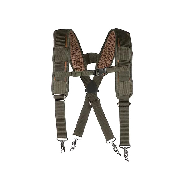 Bucket Boss 50100 Airlift Tool Belt with Suspenders, 52 in Waist, Polyester, 12-Pocket - 3