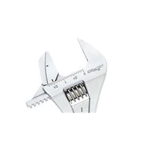 Channellock 808PW Adjustable Wrench, 8.21 in OAL, 1.34 in Jaw, Chrome Vanadium Steel - 2