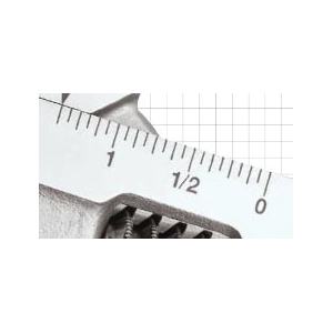 Channellock 808PW Adjustable Wrench, 8.21 in OAL, 1.34 in Jaw, Chrome Vanadium Steel - 3