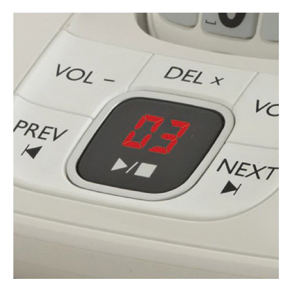 Clarity D712 53712.000 Cordless Phone with Answering Machine, 100 Name Input, Tone Pulse/Tone - 4