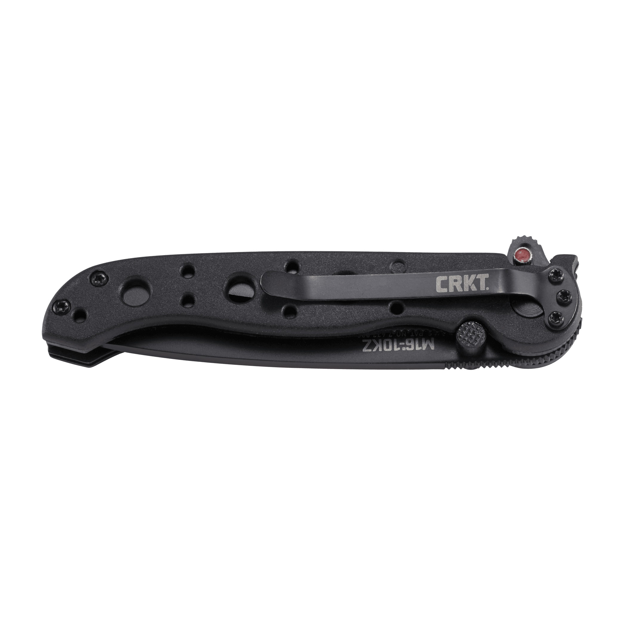 Endorser M16-10KZ Tanto Folding Knife, 3 in L Blade, High Carbon Steel Blade, Black Handle - 3