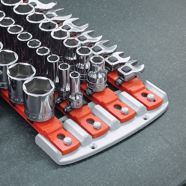 Ernst 8350 Socket Organizer Mounting Kit, Plastic, Gray - 2