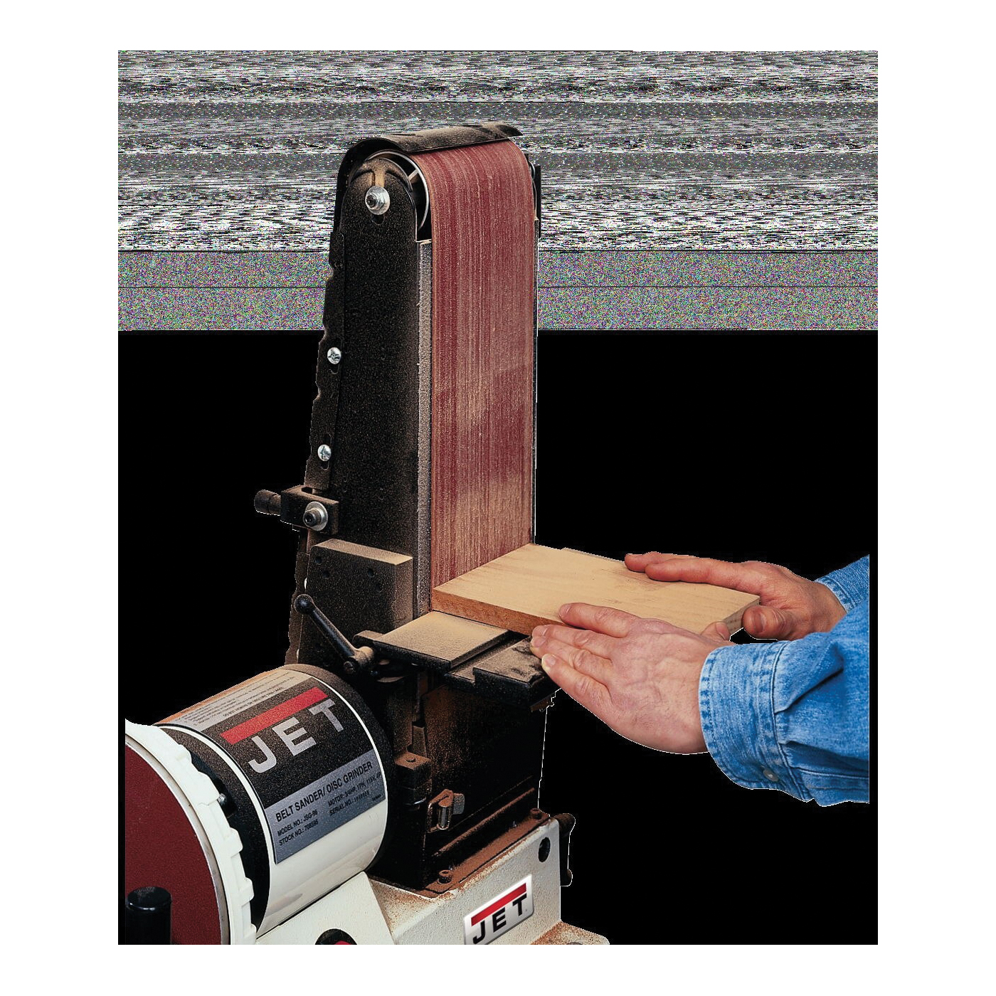 JET 708595 Benchtop Belt/Disc Sander, 115 V, 11 A, 48 in L x 6 in W Belt, 9 in Dia Disc - 4
