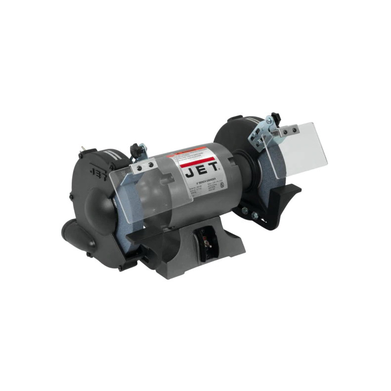 JET 577102 Bench Grinder, 115 V, 5 A, 420 W, 8 in Dia Wheel, 3450 rpm Speed - 3