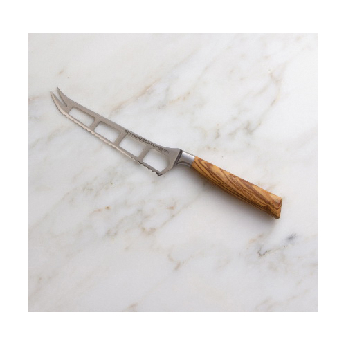 Messermeister Oliva Elite Series E/6128-5 Cheese and Tomato Knife, Stainless Carbon Alloy Blade, Wood Handle - 2