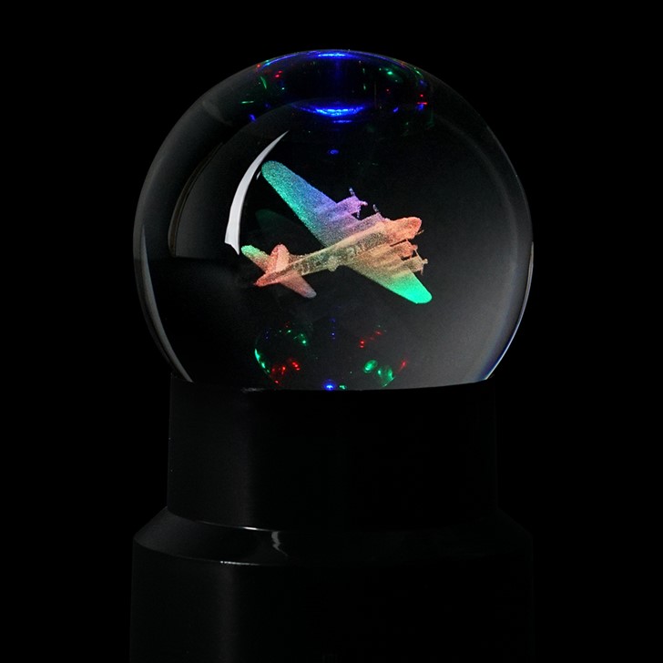 Dynasty Gallery 51208-B17 Crystal Sphere, Internal Light, 3 in W Dimensions - 2