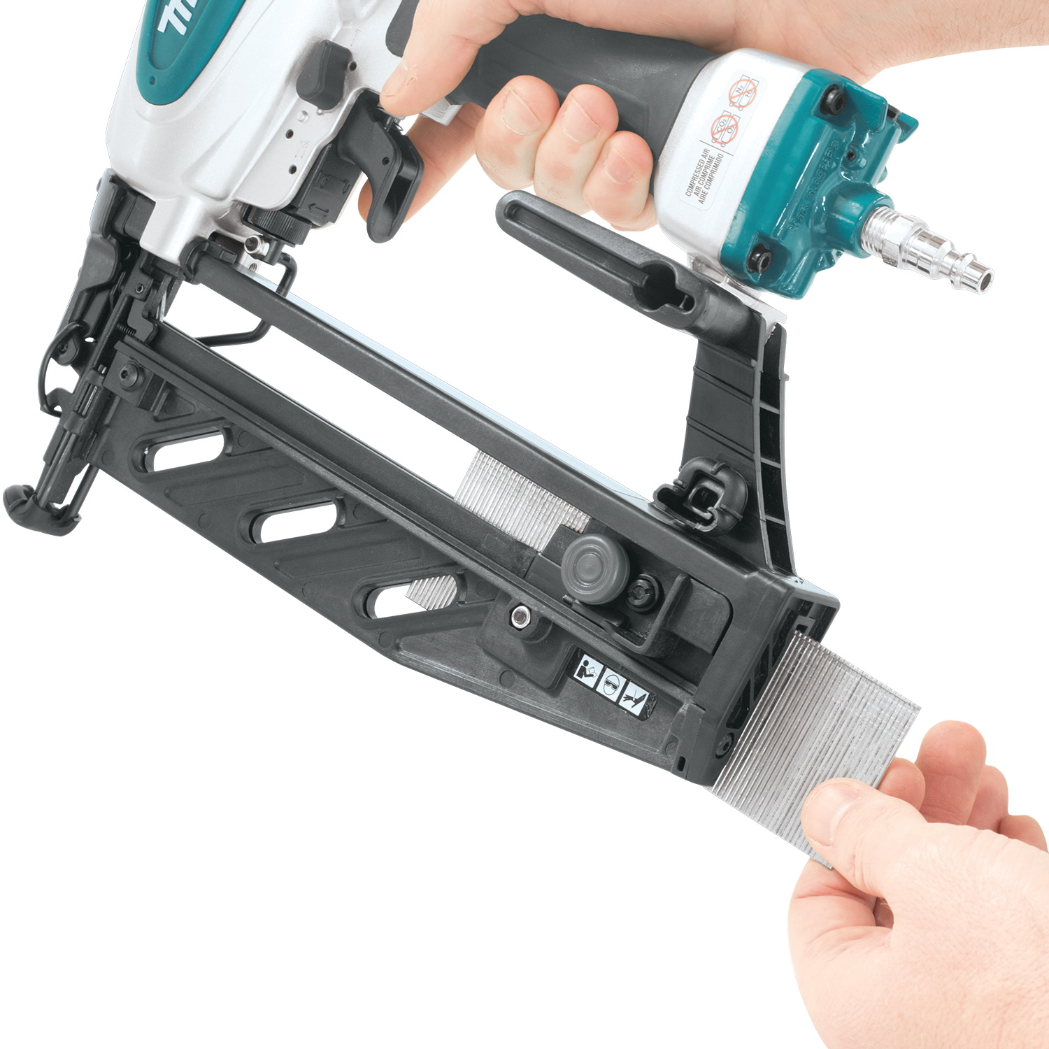 Makita AF601 Air Nailer, 16 ga Magazine, Straight Collation, 1 to 2-1/2 in Fastener, 2.8 scfm Air - 3
