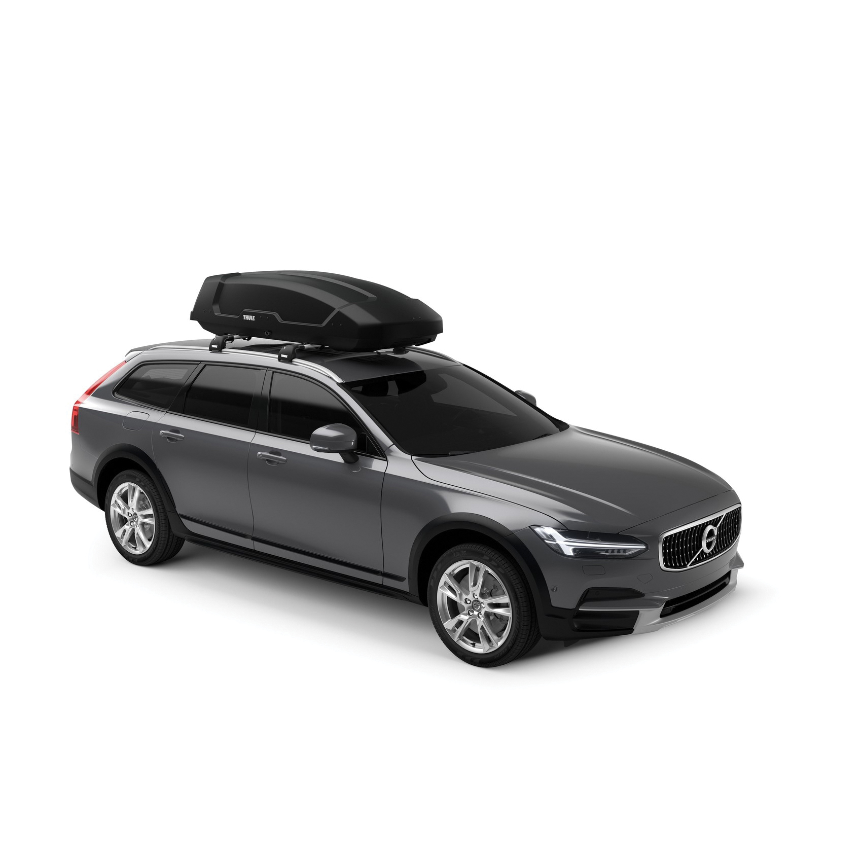 Thule 635701 Force Cargo Box, 165 lb Capacity, 74-3/4 in L, 33 in W, Black - 3