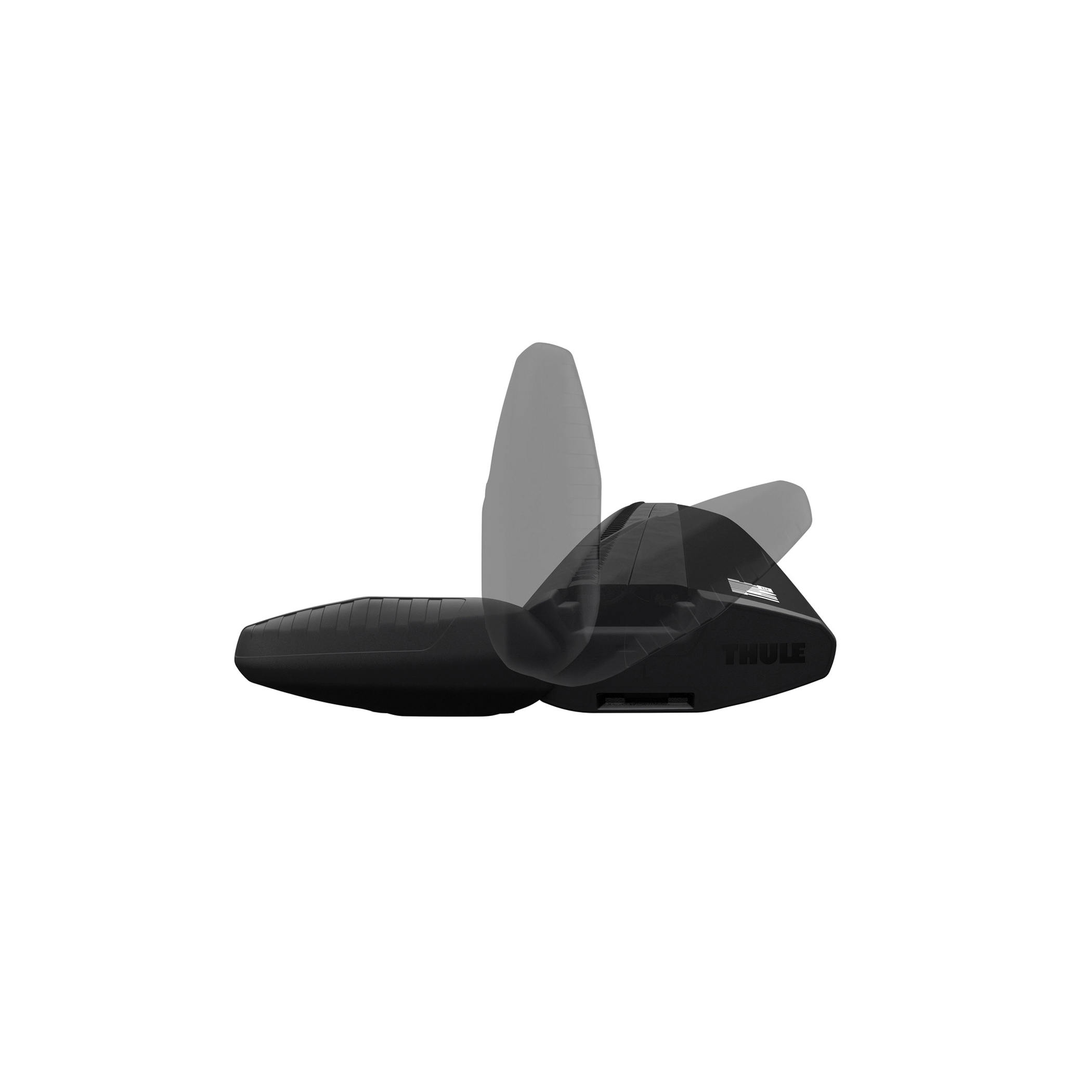 Thule WingBar Evo 711520 Roof Bar, Specifications: 220 lb Load Capacity, Black, 2/PK - 3