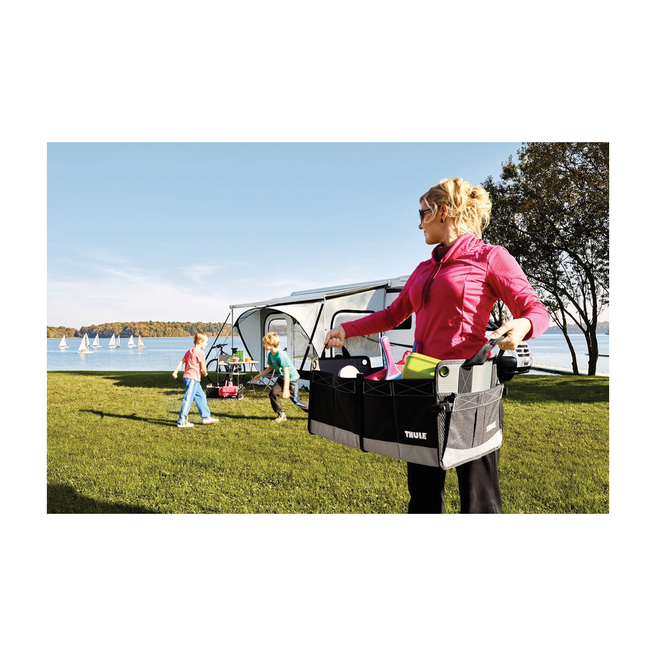 Thule 306929 Go Box, M, Polyester, Black/Gray, 24 in L, 14 in W, 12 in H - 5