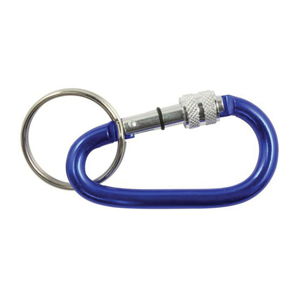 Bison 13LOCKS Key Chain, 3-1/8 in OAL, 1-1/4 in Dia Ring, Aluminum/Steel, Anodized - 3